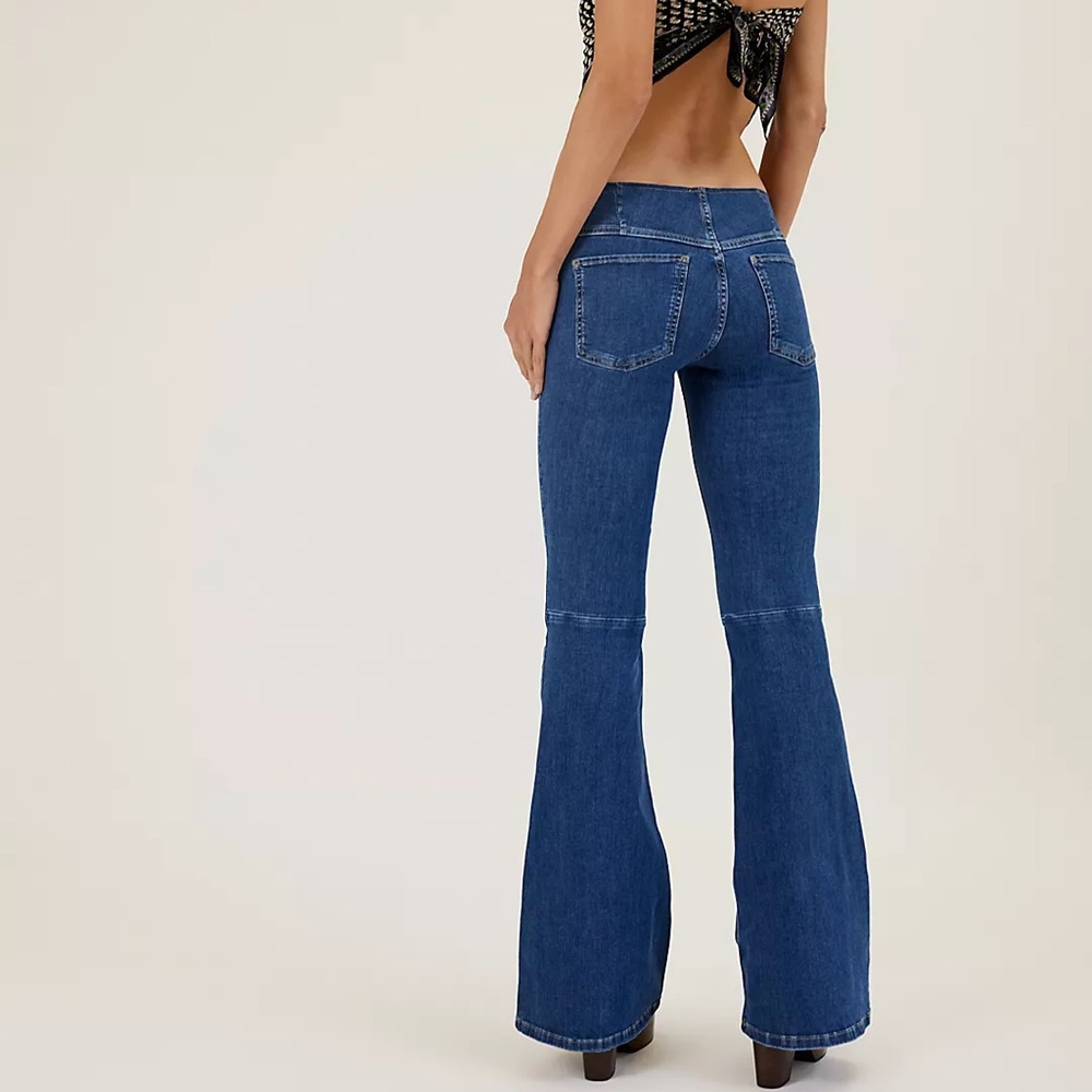 Free People Blue Flare Jeans